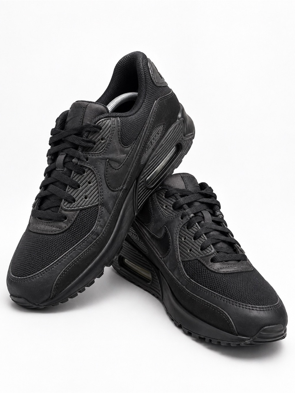 Nike Air Max 90 Black Triple Black CN8490-003 Athletic Sneaker Gym size 12